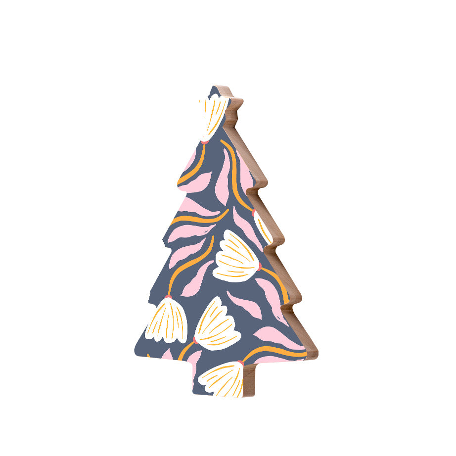 Christmas Decorations XMAS FLORAL I- Wooden Xmas Tree And Fridge Magnet