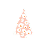 Christmas Decorations XMAS FLORAL II- Wooden Xmas Tree And Fridge Magnet