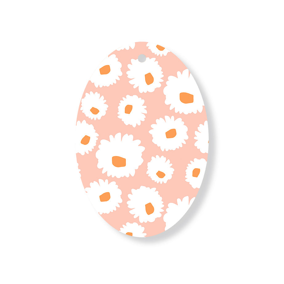 Christmas Decorations XMAS FLORAL II- Wooden Xmas Oval Decoration and Fridge Magnet
