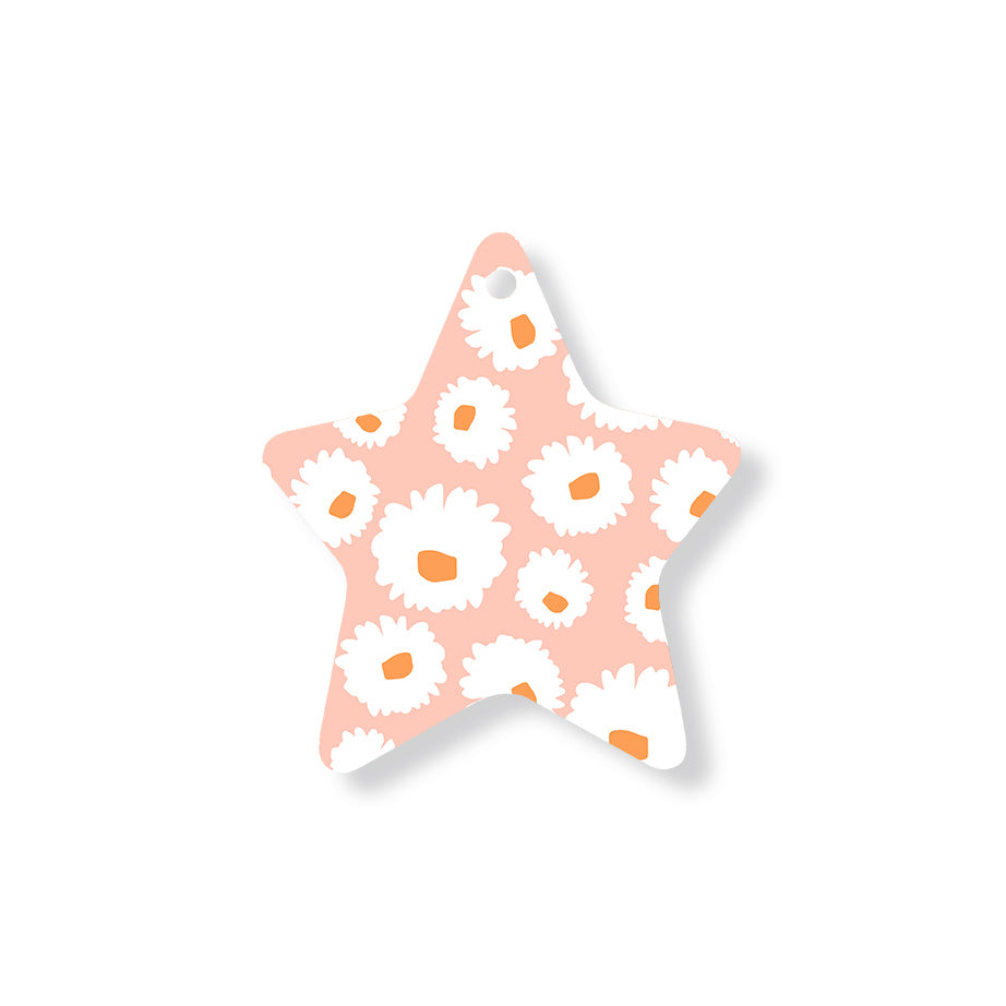 Christmas Decorations XMAS FLORAL II- Wooden Xmas Star And Fridge Magnet