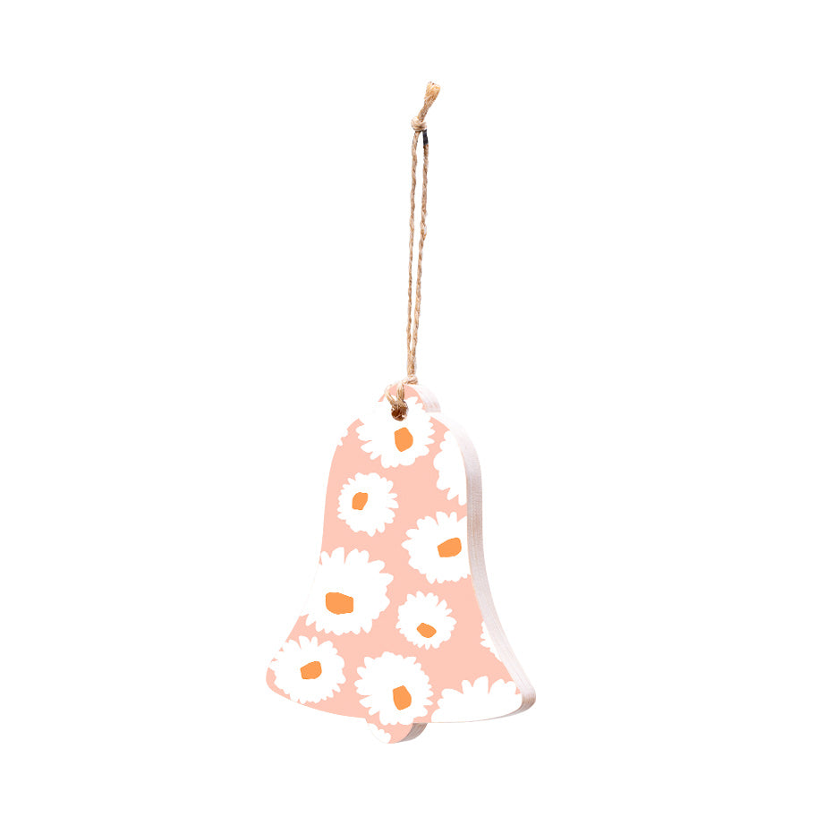 Christmas Decorations XMAS FLORAL II- Wooden Xmas Bell And Fridge Magnet