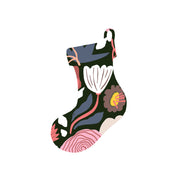 Christmas Decorations XMAS FLORAL III- Wooden Xmas Stocking And Fridge Magnet