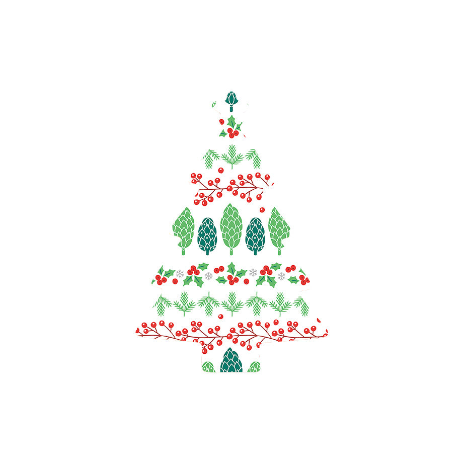 Christmas Decorations XMAS FOREST- Wooden Xmas Tree And Fridge Magnet