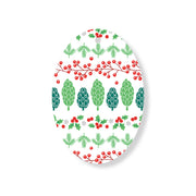 Christmas Decorations XMAS FOREST- Wooden Xmas Oval Decoration and Fridge Magnet