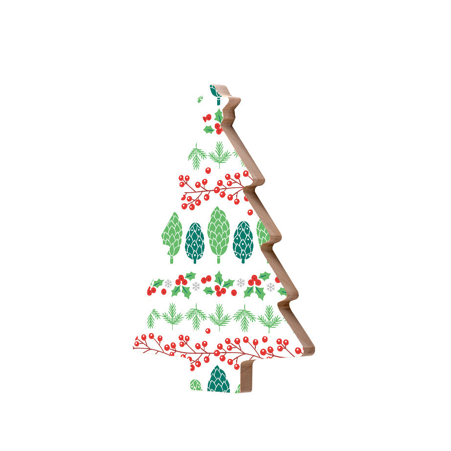 Christmas Decorations XMAS FOREST- Wooden Xmas Tree And Fridge Magnet