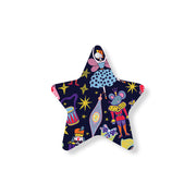 Christmas Decorations XMAS KITSCH ii- Wooden Xmas Star And Fridge Magnet