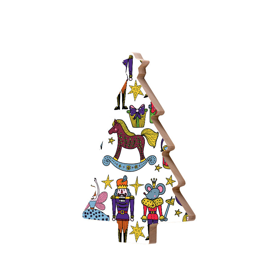 Christmas Decorations XMAS KITSCH iii- Wooden Xmas Tree And Fridge Magnet