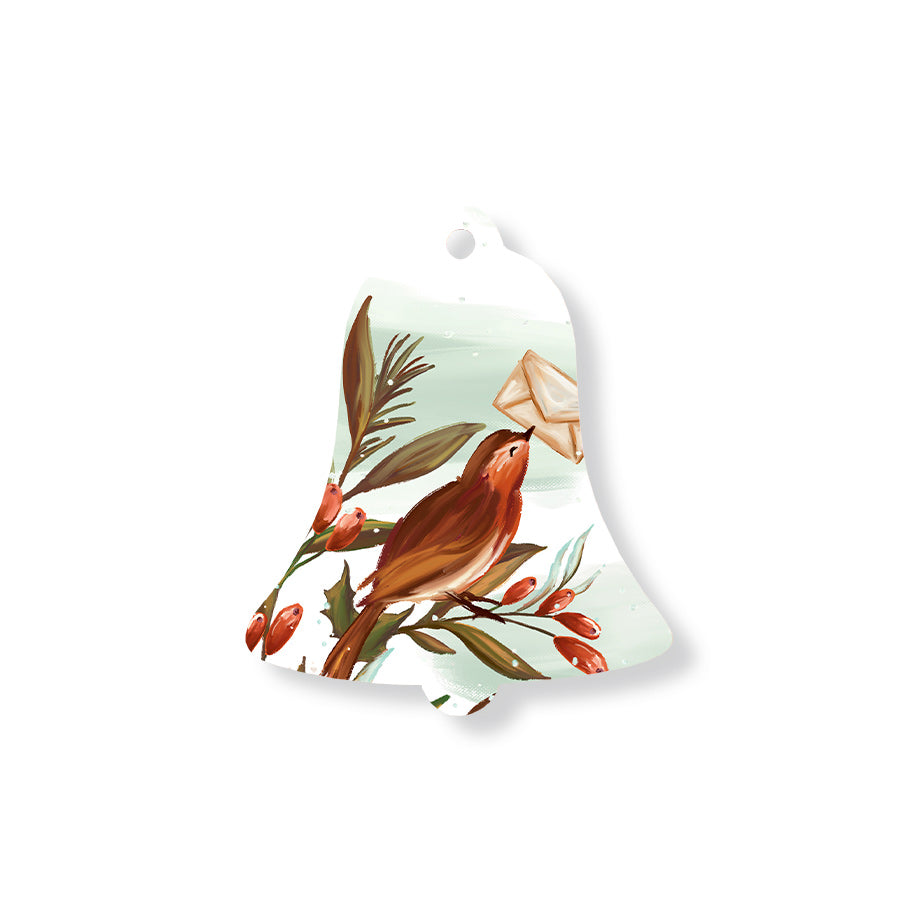 Christmas Decorations XMAS LETTER- Wooden Xmas Bell And Fridge Magnet