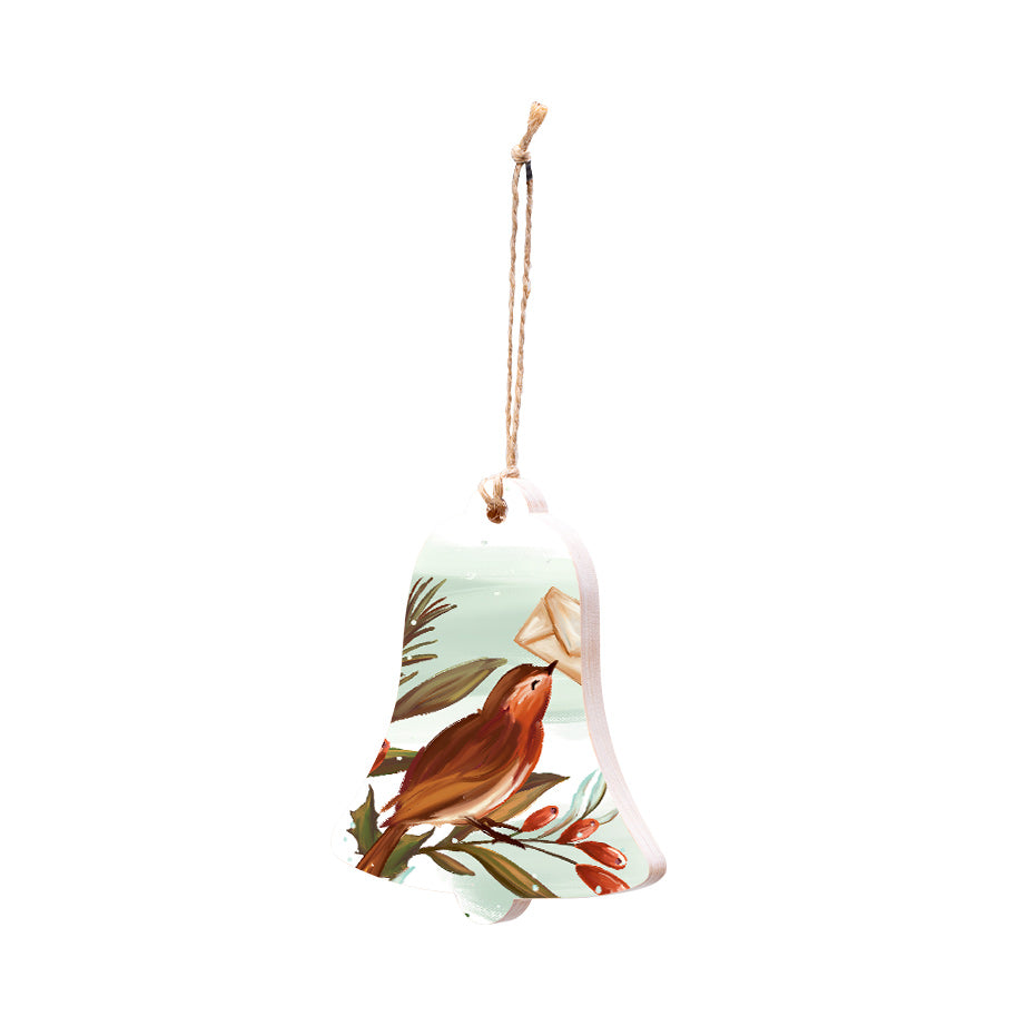 Christmas Decorations XMAS LETTER- Wooden Xmas Bell And Fridge Magnet