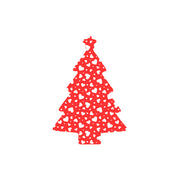 Christmas Decorations XMAS LOVE HEARTS- Wooden Xmas Tree And Fridge Magnet