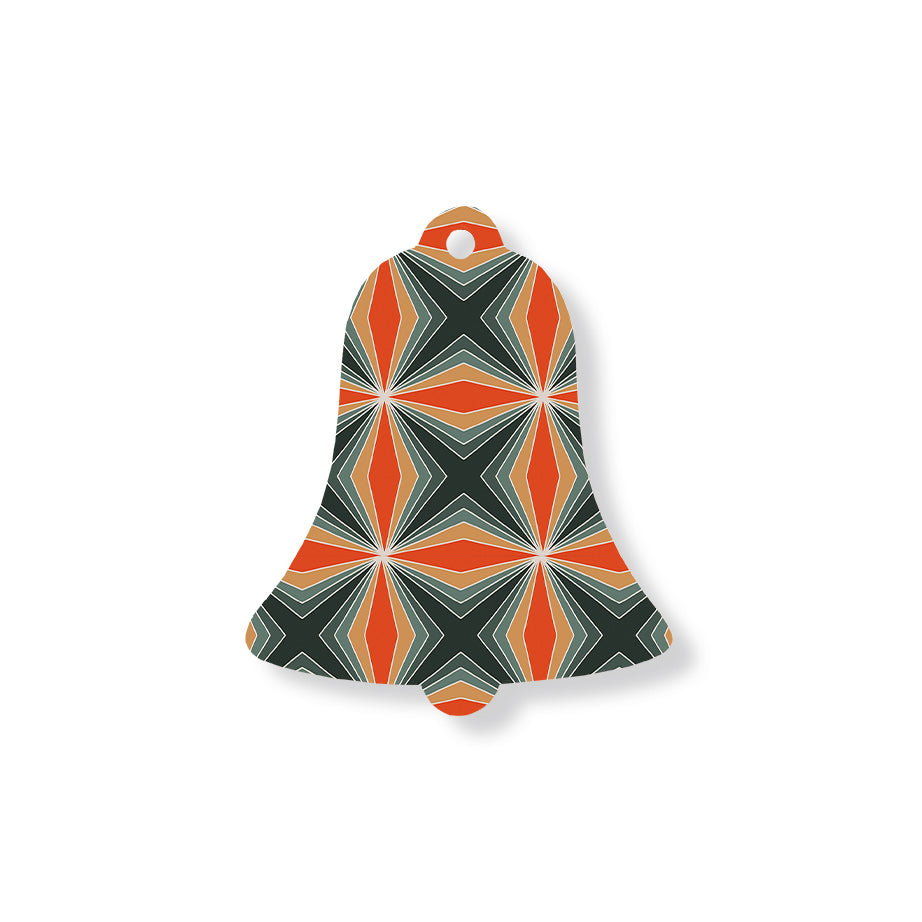 Christmas Decorations XMAS PATTERN- Wooden Xmas Bell And Fridge Magnet