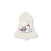 Christmas Decorations XMAS SHOPPING- Wooden Xmas Bell And Fridge Magnet