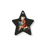 Christmas Decorations XMAS STORIES- Wooden Xmas Star And Fridge Magnet