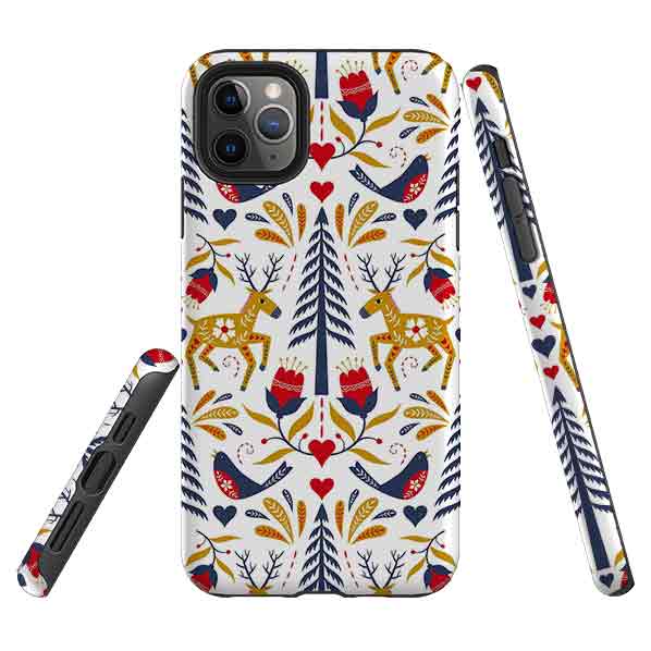 iPhone Tough Case - Xmas Pattern II By Suzy Taylor