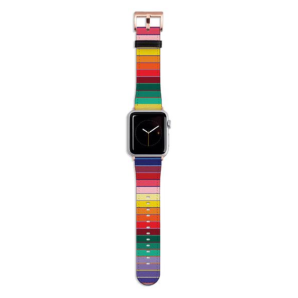 Apple Watch Straps-Apple Watch Strap Myriad Stripe By Kitty Joseph-All Products Are Printed To Order No returns will be entertained if you select the wrong model. Please ensure you select the right model Get trendy with our vegan leather Apple Watch bands. Available for all models of Apple watch. Product Details Vegan Leather Apple Watch Straps High quality Vegan Leather Fully printed on all exterior sides. Apple Watch Band 38mm/40mm Apple Watch Band 42mm/44mm-Stringberry