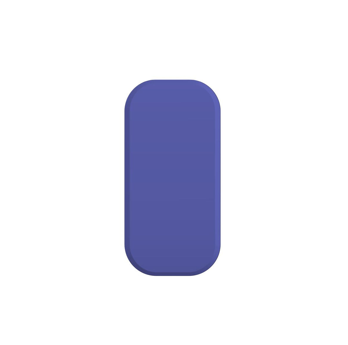 Atomic purple rectangular Clickit phone stand with rounded corners and a smooth, matte finish.