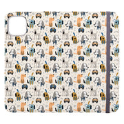 Wallet phone case-Bark Twain-Vegan Leather Wallet Case Vegan leather. 3 slots for cards Fully printed exterior. Compatibility See drop down menu for options, please select the right case as we print to order.-Stringberry