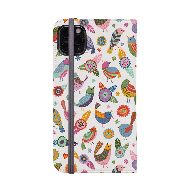 Wallet phone case-Birds Of A Feather By Suzy Taylor-Vegan Leather Wallet Case Vegan leather. 3 slots for cards Fully printed exterior. Compatibility See drop down menu for options, please select the right case as we print to order.-Stringberry