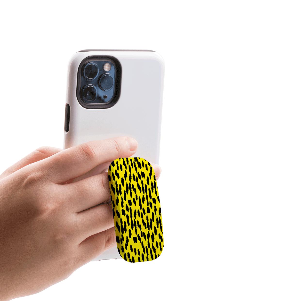 Black And Yellow Mono Phone Stand