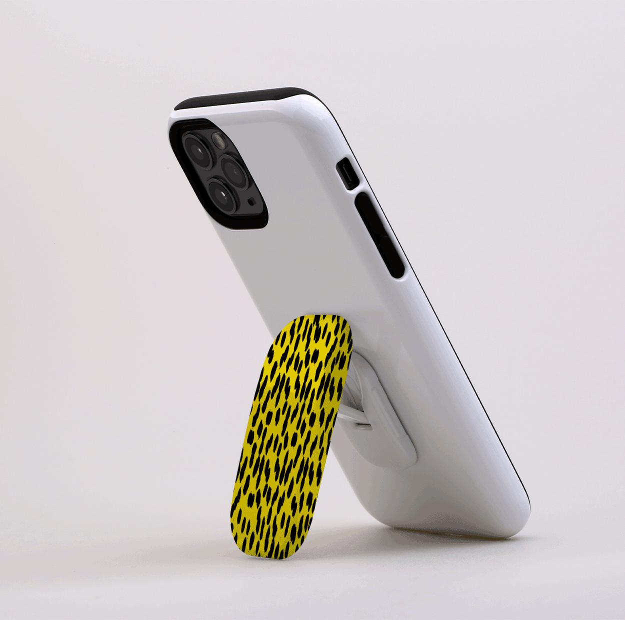 Black And Yellow Mono Phone Stand