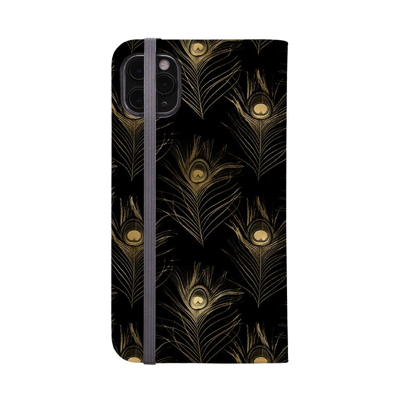 Wallet phone case-Black Feathers-Vegan Leather Wallet Case Vegan leather. 3 slots for cards Fully printed exterior. Compatibility See drop down menu for options, please select the right case as we print to order.-Stringberry