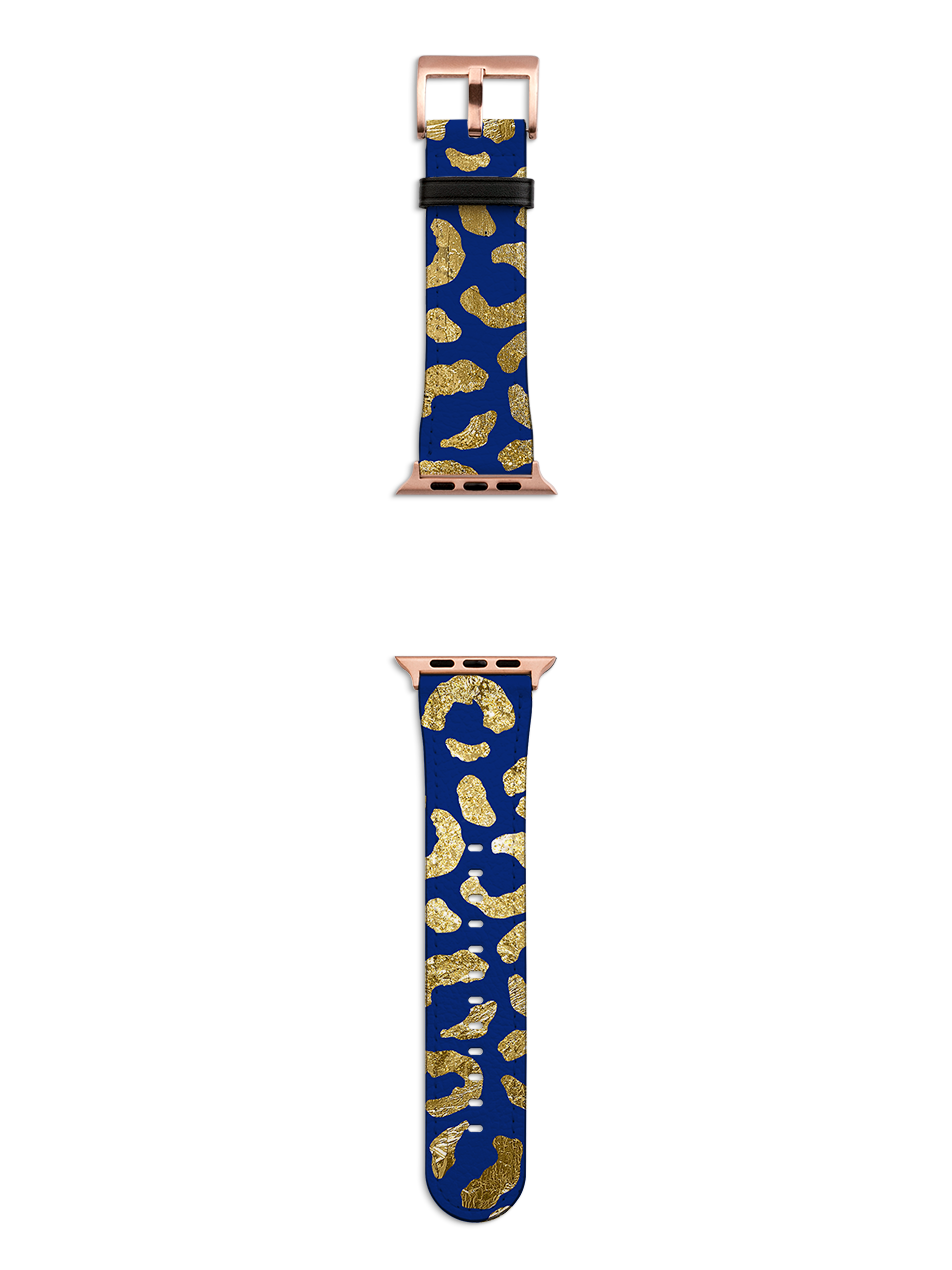 Blue Brush Apple Watch Strap