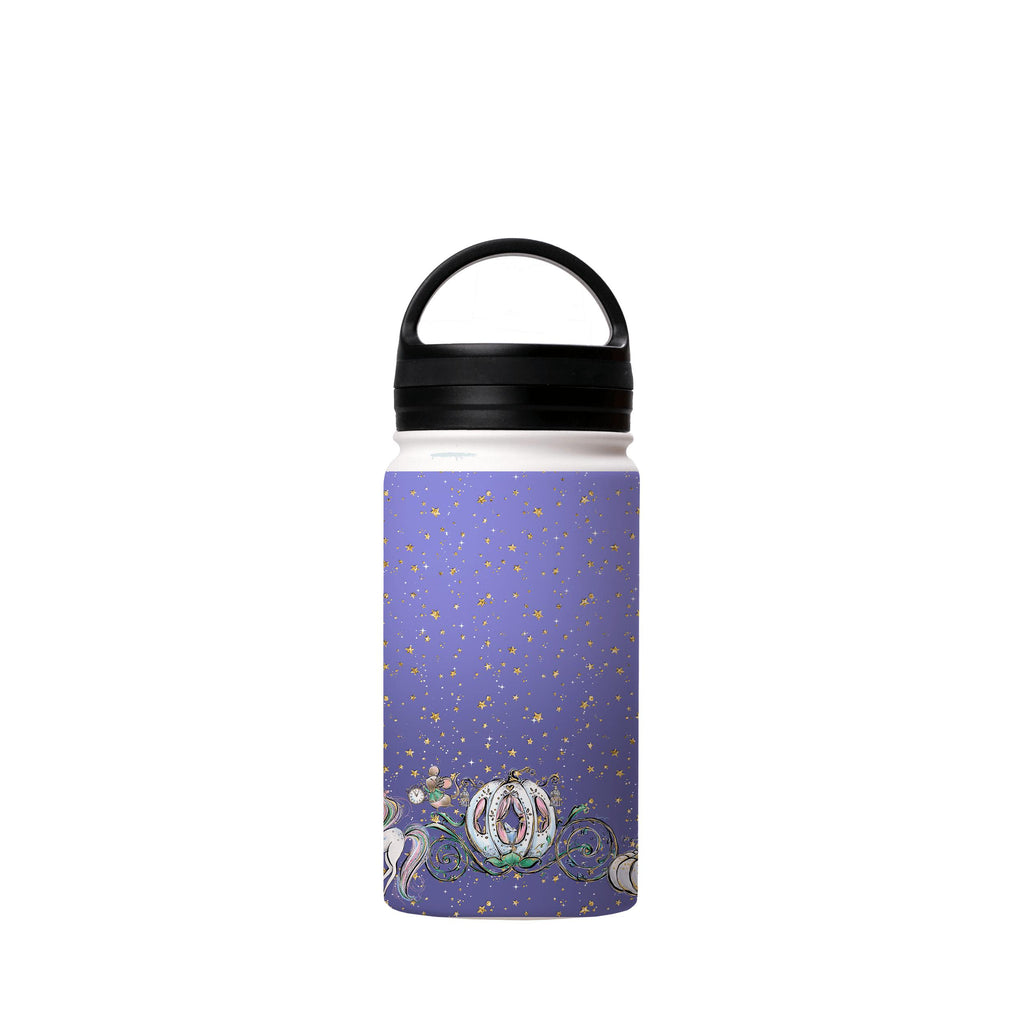 Water Bottles-Blue Alice Insulated Stainless Steel Water Bottle-12oz (350ml)-handle cap-Insulated Steel Water Bottle Our insulated stainless steel bottle comes in 3 sizes- Small 12oz (350ml), Medium 18oz (530ml) and Large 32oz (945ml) . It comes with a leak proof cap Keeps water cool for 24 hours Also keeps things warm for up to 12 hours Choice of 3 lids ( Sport Cap, Handle Cap, Flip Cap ) for easy carrying Dishwasher Friendly Lightweight, durable and easy to carry Reusable, so it's safe for the