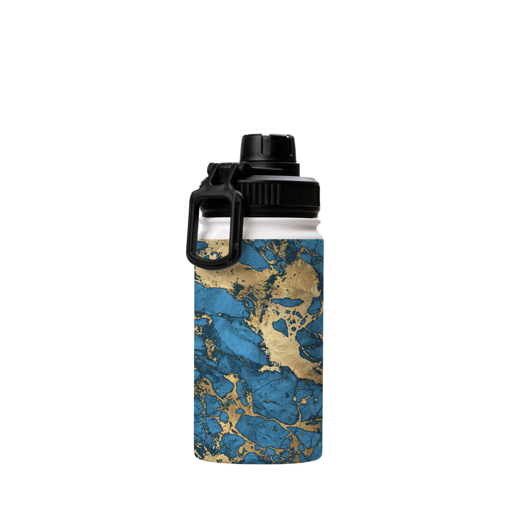 Water Bottles-Blue Marble Insulated Stainless Steel Water Bottle-12oz (350ml)-Sport cap-Insulated Steel Water Bottle Our insulated stainless steel bottle comes in 3 sizes- Small 12oz (350ml), Medium 18oz (530ml) and Large 32oz (945ml) . It comes with a leak proof cap Keeps water cool for 24 hours Also keeps things warm for up to 12 hours Choice of 3 lids ( Sport Cap, Handle Cap, Flip Cap ) for easy carrying Dishwasher Friendly Lightweight, durable and easy to carry Reusable, so it's safe for the