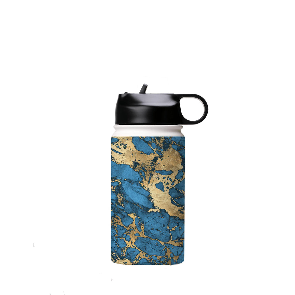 Water Bottles-Blue Marble Insulated Stainless Steel Water Bottle-12oz (350ml)-Flip cap-Insulated Steel Water Bottle Our insulated stainless steel bottle comes in 3 sizes- Small 12oz (350ml), Medium 18oz (530ml) and Large 32oz (945ml) . It comes with a leak proof cap Keeps water cool for 24 hours Also keeps things warm for up to 12 hours Choice of 3 lids ( Sport Cap, Handle Cap, Flip Cap ) for easy carrying Dishwasher Friendly Lightweight, durable and easy to carry Reusable, so it's safe for the 