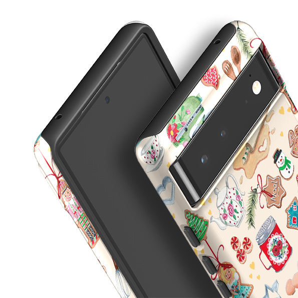 Google phone case-Bono By Caroline Bonne Muller-Product Details Raised bevel to protect screen from scratches. Impact resistant polycarbonate shell and shock absorbing inner TPU liner. Secure fit with design wrapping around side of the case and full access to ports. Compatible with Qi-standard wireless charging. Thickness 1/8 inch (3mm), weight 30g. Compatibility See drop down menu for options, please select the right case as we print to order.-Stringberry