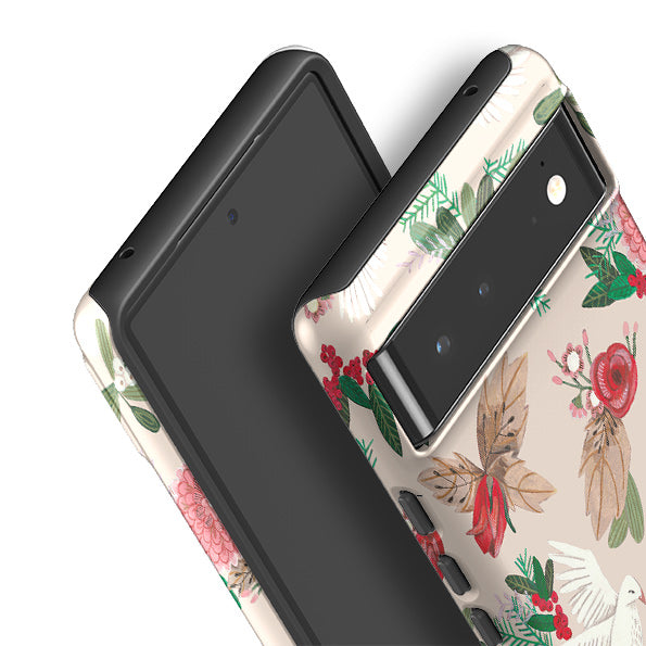 Google phone case-Bono 8 By Caroline Bonne Muller-Product Details Raised bevel to protect screen from scratches. Impact resistant polycarbonate shell and shock absorbing inner TPU liner. Secure fit with design wrapping around side of the case and full access to ports. Compatible with Qi-standard wireless charging. Thickness 1/8 inch (3mm), weight 30g. Compatibility See drop down menu for options, please select the right case as we print to order.-Stringberry