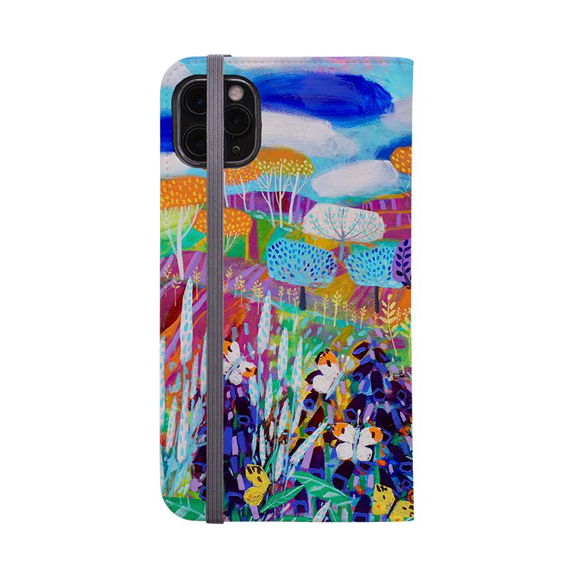 Wallet phone case-Butterflies By Claire West-Vegan Leather Wallet Case Vegan leather. 3 slots for cards Fully printed exterior. Compatibility See drop down menu for options, please select the right case as we print to order.-Stringberry