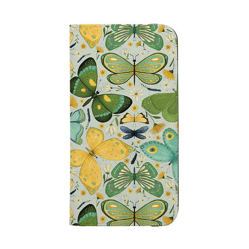 Wallet phone case-Butterflies By Maja Lindberg-Vegan Leather Wallet Case Vegan leather. 3 slots for cards Fully printed exterior. Compatibility See drop down menu for options, please select the right case as we print to order.-Stringberry