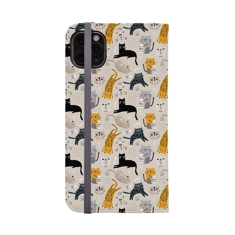 Wallet phone case-Buttons-Vegan Leather Wallet Case Vegan leather. 3 slots for cards Fully printed exterior. Compatibility See drop down menu for options, please select the right case as we print to order.-Stringberry