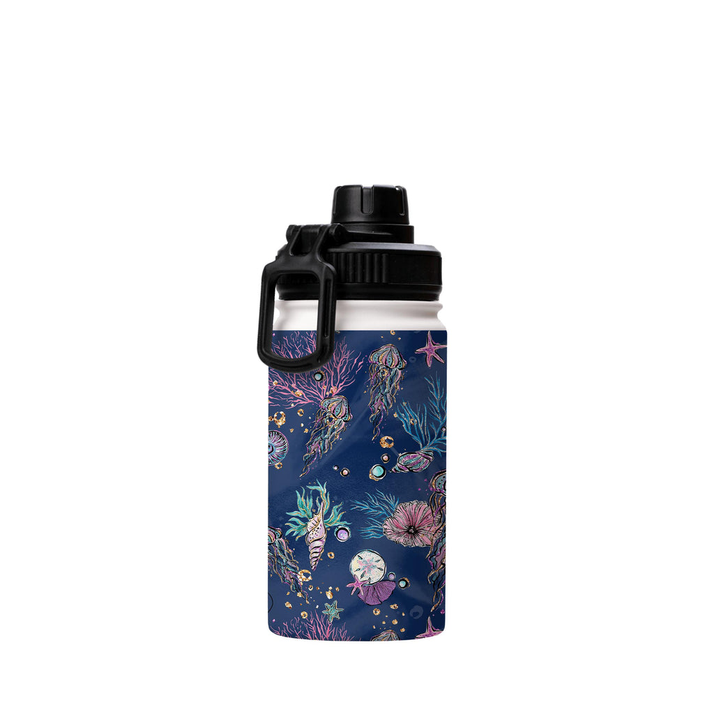Water Bottles-Cape Verde Insulated Stainless Steel Water Bottle-12oz (350ml)-Sport cap-Insulated Steel Water Bottle Our insulated stainless steel bottle comes in 3 sizes- Small 12oz (350ml), Medium 18oz (530ml) and Large 32oz (945ml) . It comes with a leak proof cap Keeps water cool for 24 hours Also keeps things warm for up to 12 hours Choice of 3 lids ( Sport Cap, Handle Cap, Flip Cap ) for easy carrying Dishwasher Friendly Lightweight, durable and easy to carry Reusable, so it's safe for the 