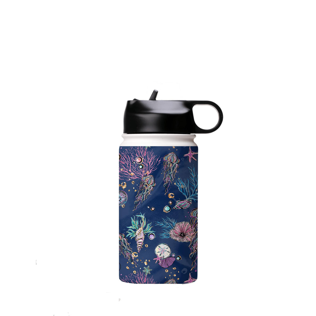 Water Bottles-Cape Verde Insulated Stainless Steel Water Bottle-12oz (350ml)-Flip cap-Insulated Steel Water Bottle Our insulated stainless steel bottle comes in 3 sizes- Small 12oz (350ml), Medium 18oz (530ml) and Large 32oz (945ml) . It comes with a leak proof cap Keeps water cool for 24 hours Also keeps things warm for up to 12 hours Choice of 3 lids ( Sport Cap, Handle Cap, Flip Cap ) for easy carrying Dishwasher Friendly Lightweight, durable and easy to carry Reusable, so it's safe for the p