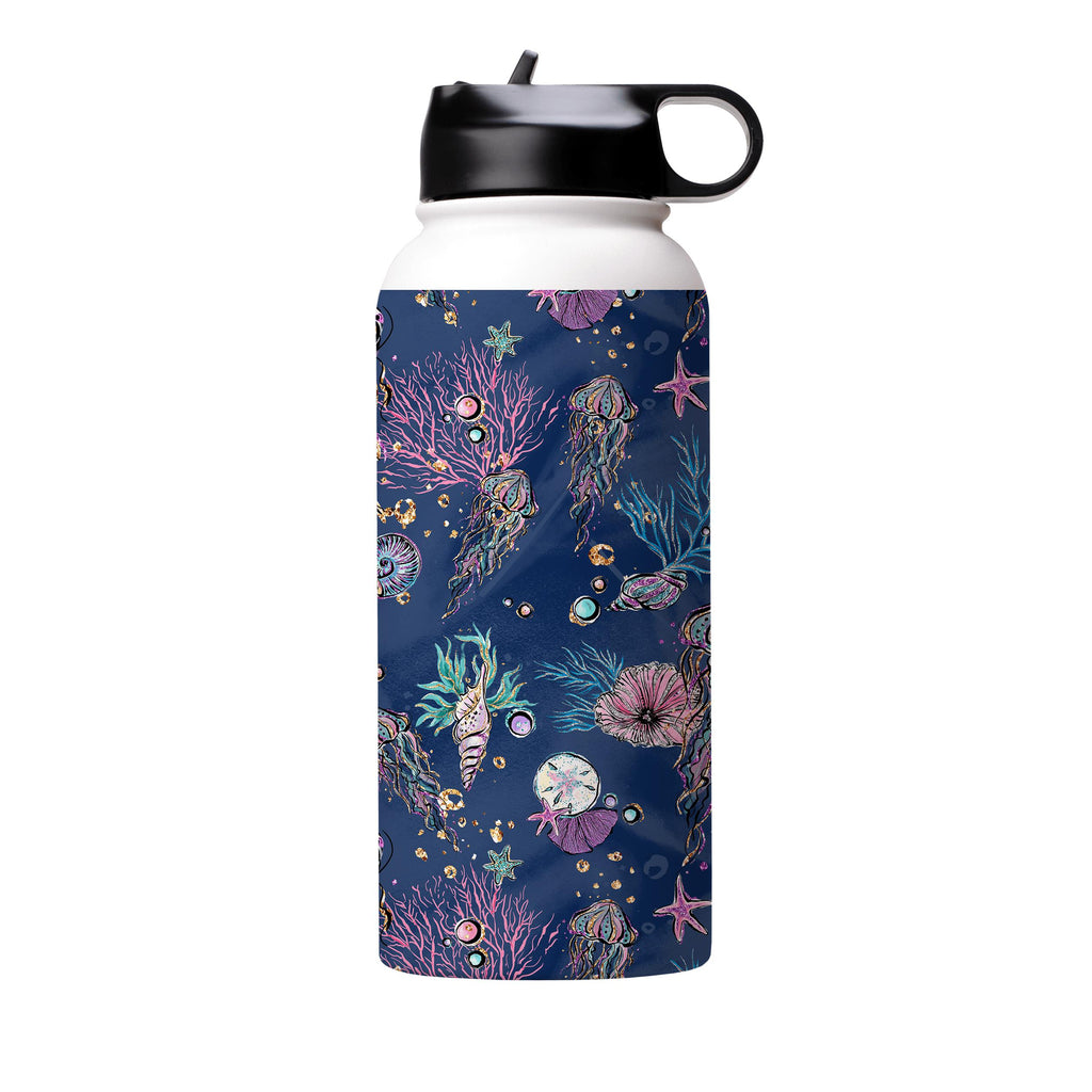 Water Bottles-Cape Verde Insulated Stainless Steel Water Bottle-32oz (945ml)-Flip cap-Insulated Steel Water Bottle Our insulated stainless steel bottle comes in 3 sizes- Small 12oz (350ml), Medium 18oz (530ml) and Large 32oz (945ml) . It comes with a leak proof cap Keeps water cool for 24 hours Also keeps things warm for up to 12 hours Choice of 3 lids ( Sport Cap, Handle Cap, Flip Cap ) for easy carrying Dishwasher Friendly Lightweight, durable and easy to carry Reusable, so it's safe for the p