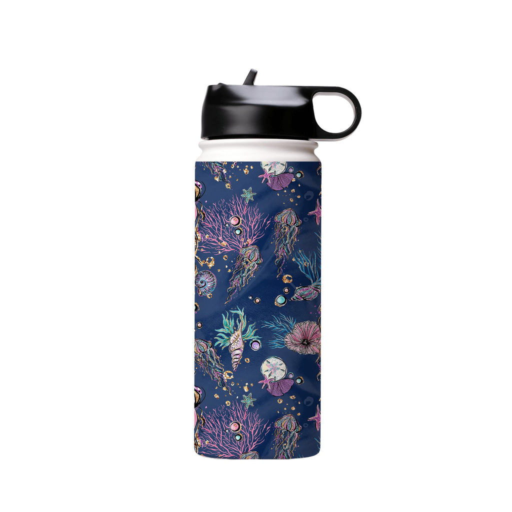 Water Bottles-Cape Verde Insulated Stainless Steel Water Bottle-18oz (530ml)-Flip cap-Insulated Steel Water Bottle Our insulated stainless steel bottle comes in 3 sizes- Small 12oz (350ml), Medium 18oz (530ml) and Large 32oz (945ml) . It comes with a leak proof cap Keeps water cool for 24 hours Also keeps things warm for up to 12 hours Choice of 3 lids ( Sport Cap, Handle Cap, Flip Cap ) for easy carrying Dishwasher Friendly Lightweight, durable and easy to carry Reusable, so it's safe for the p
