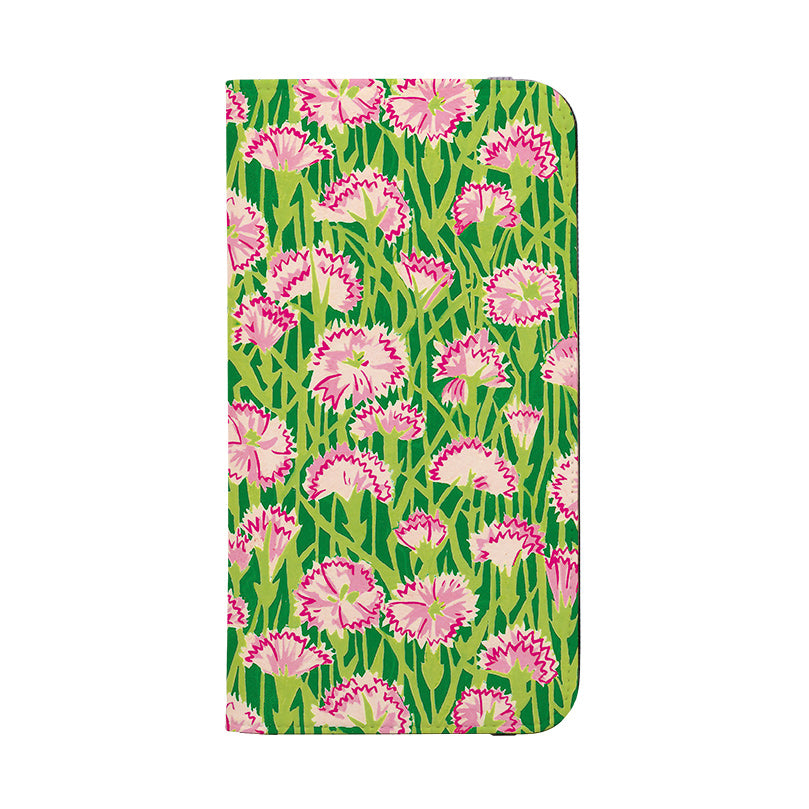 Wallet phone case-Carnations By Sarah Campbell-Vegan Leather Wallet Case Vegan leather. 3 slots for cards Fully printed exterior. Compatibility See drop down menu for options, please select the right case as we print to order.-Stringberry