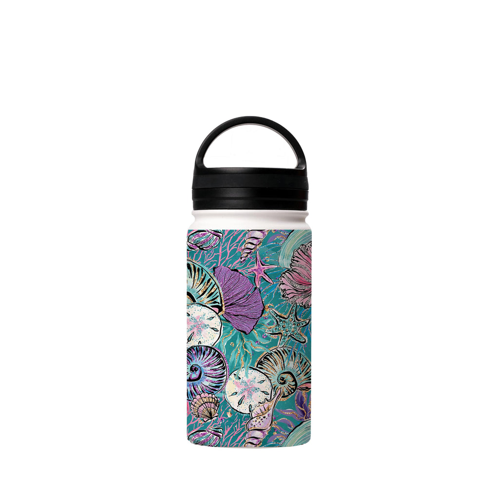 Water Bottles-Castle Green Insulated Stainless Steel Water Bottle-12oz (350ml)-handle cap-Insulated Steel Water Bottle Our insulated stainless steel bottle comes in 3 sizes- Small 12oz (350ml), Medium 18oz (530ml) and Large 32oz (945ml) . It comes with a leak proof cap Keeps water cool for 24 hours Also keeps things warm for up to 12 hours Choice of 3 lids ( Sport Cap, Handle Cap, Flip Cap ) for easy carrying Dishwasher Friendly Lightweight, durable and easy to carry Reusable, so it's safe for t