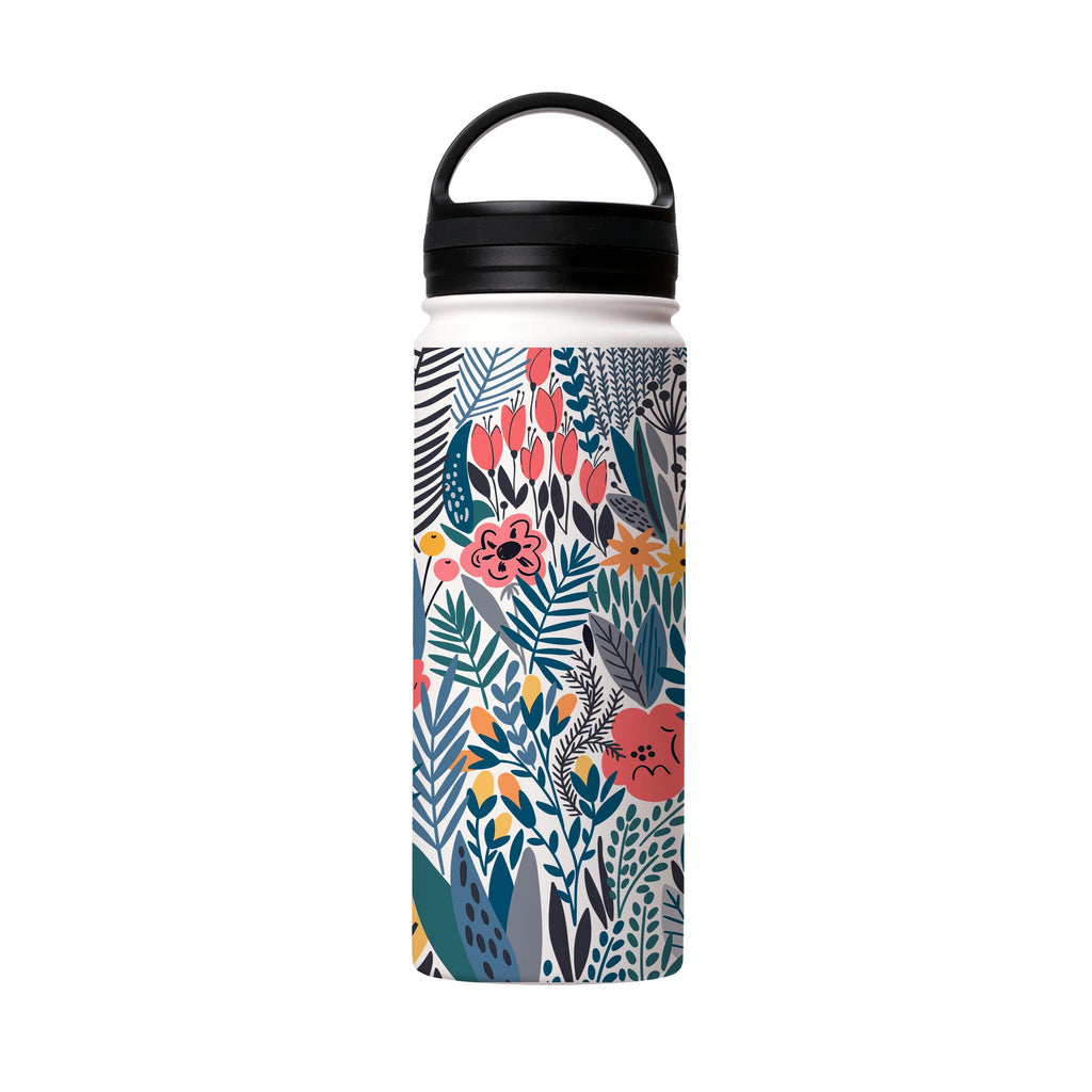 Water Bottles-Castletown Insulated Stainless Steel Water Bottle-18oz (530ml)-handle cap-Insulated Steel Water Bottle Our insulated stainless steel bottle comes in 3 sizes- Small 12oz (350ml), Medium 18oz (530ml) and Large 32oz (945ml) . It comes with a leak proof cap Keeps water cool for 24 hours Also keeps things warm for up to 12 hours Choice of 3 lids ( Sport Cap, Handle Cap, Flip Cap ) for easy carrying Dishwasher Friendly Lightweight, durable and easy to carry Reusable, so it's safe for the