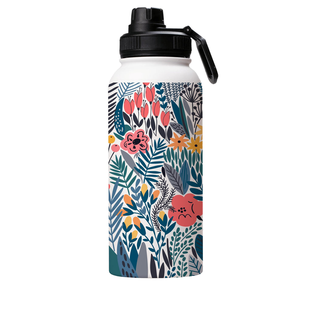 Water Bottles-Castletown Insulated Stainless Steel Water Bottle-32oz (945ml)-Sport cap-Insulated Steel Water Bottle Our insulated stainless steel bottle comes in 3 sizes- Small 12oz (350ml), Medium 18oz (530ml) and Large 32oz (945ml) . It comes with a leak proof cap Keeps water cool for 24 hours Also keeps things warm for up to 12 hours Choice of 3 lids ( Sport Cap, Handle Cap, Flip Cap ) for easy carrying Dishwasher Friendly Lightweight, durable and easy to carry Reusable, so it's safe for the 