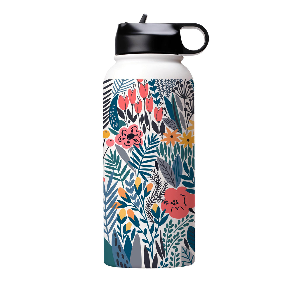 Water Bottles-Castletown Insulated Stainless Steel Water Bottle-32oz (945ml)-Flip cap-Insulated Steel Water Bottle Our insulated stainless steel bottle comes in 3 sizes- Small 12oz (350ml), Medium 18oz (530ml) and Large 32oz (945ml) . It comes with a leak proof cap Keeps water cool for 24 hours Also keeps things warm for up to 12 hours Choice of 3 lids ( Sport Cap, Handle Cap, Flip Cap ) for easy carrying Dishwasher Friendly Lightweight, durable and easy to carry Reusable, so it's safe for the p