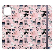 Wallet phone case-Cat-titude-Vegan Leather Wallet Case Vegan leather. 3 slots for cards Fully printed exterior. Compatibility See drop down menu for options, please select the right case as we print to order.-Stringberry
