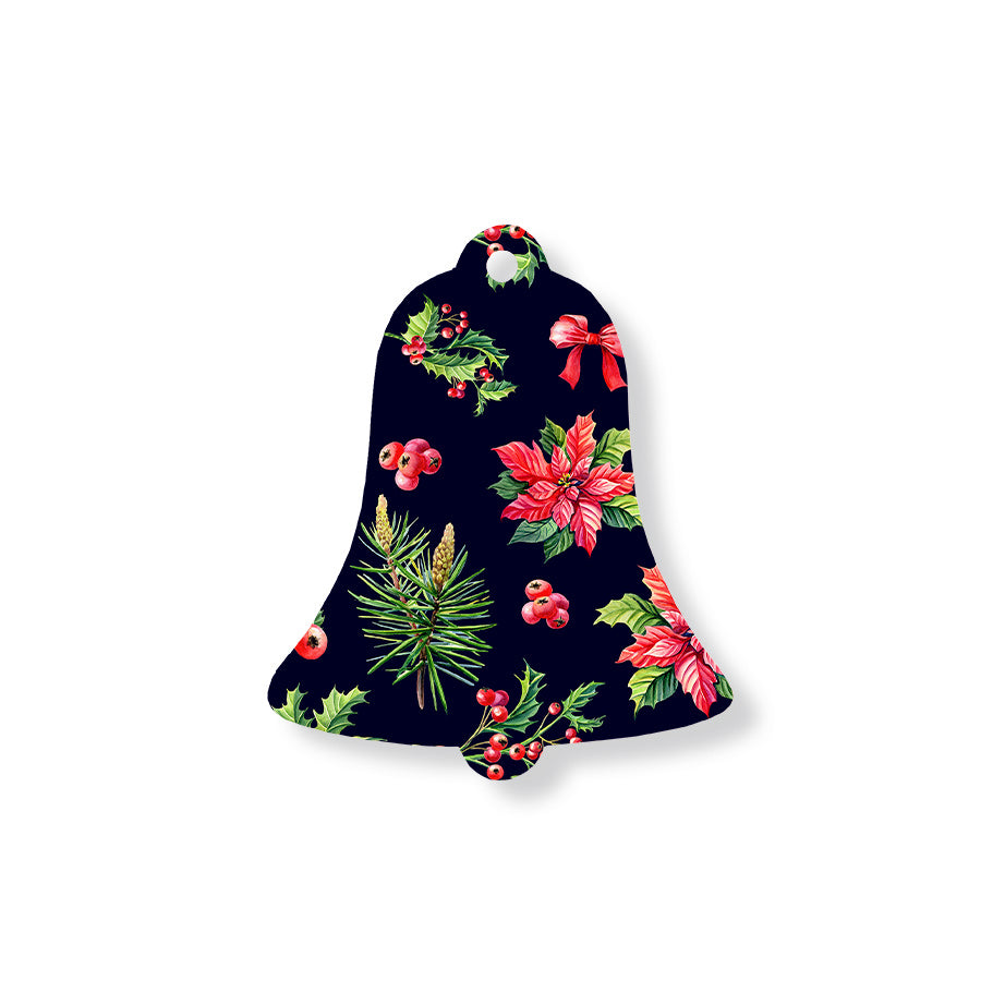 Christmas Decorations OPULENCE- Wooden Xmas Bell And Fridge Magnet