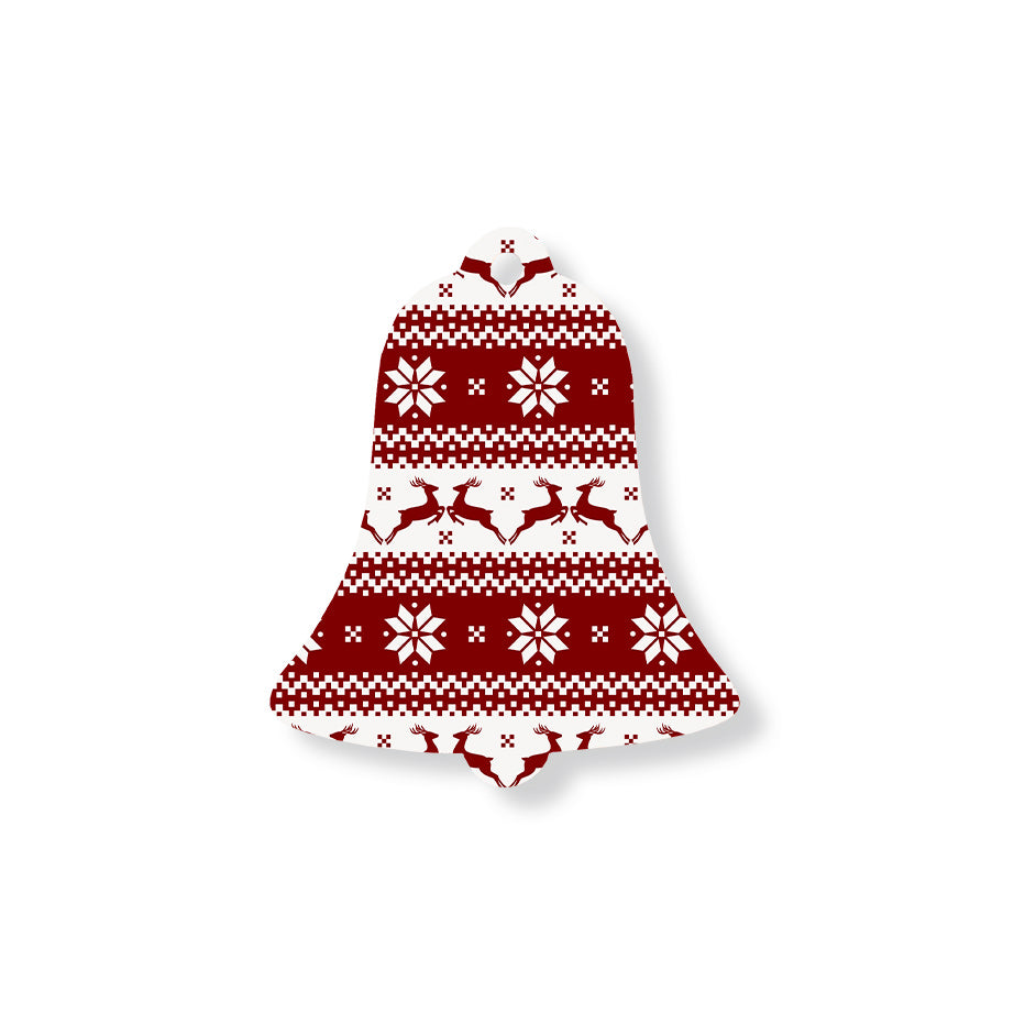 Christmas Decorations REINDEER- Wooden Xmas Bell And Fridge Magnet