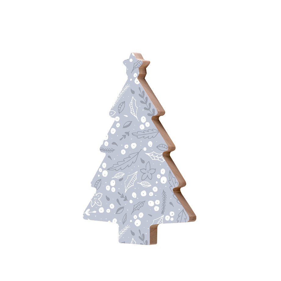 Christmas Decorations WHITE XMAS- Wooden Xmas Tree And Fridge Magnet