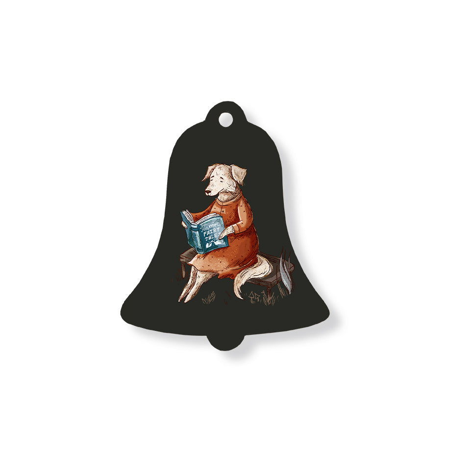 Christmas Decorations XMAS STORIES- Wooden Xmas Bell And Fridge Magnet