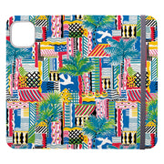 Wallet phone case-Cote D'Azur By Sarah Campbell-Vegan Leather Wallet Case Vegan leather. 3 slots for cards Fully printed exterior. Compatibility See drop down menu for options, please select the right case as we print to order.-Stringberry