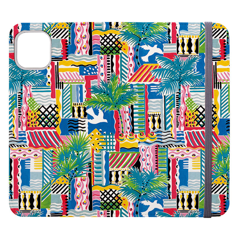 Wallet phone case-Cote D'Azur By Sarah Campbell-Vegan Leather Wallet Case Vegan leather. 3 slots for cards Fully printed exterior. Compatibility See drop down menu for options, please select the right case as we print to order.-Stringberry